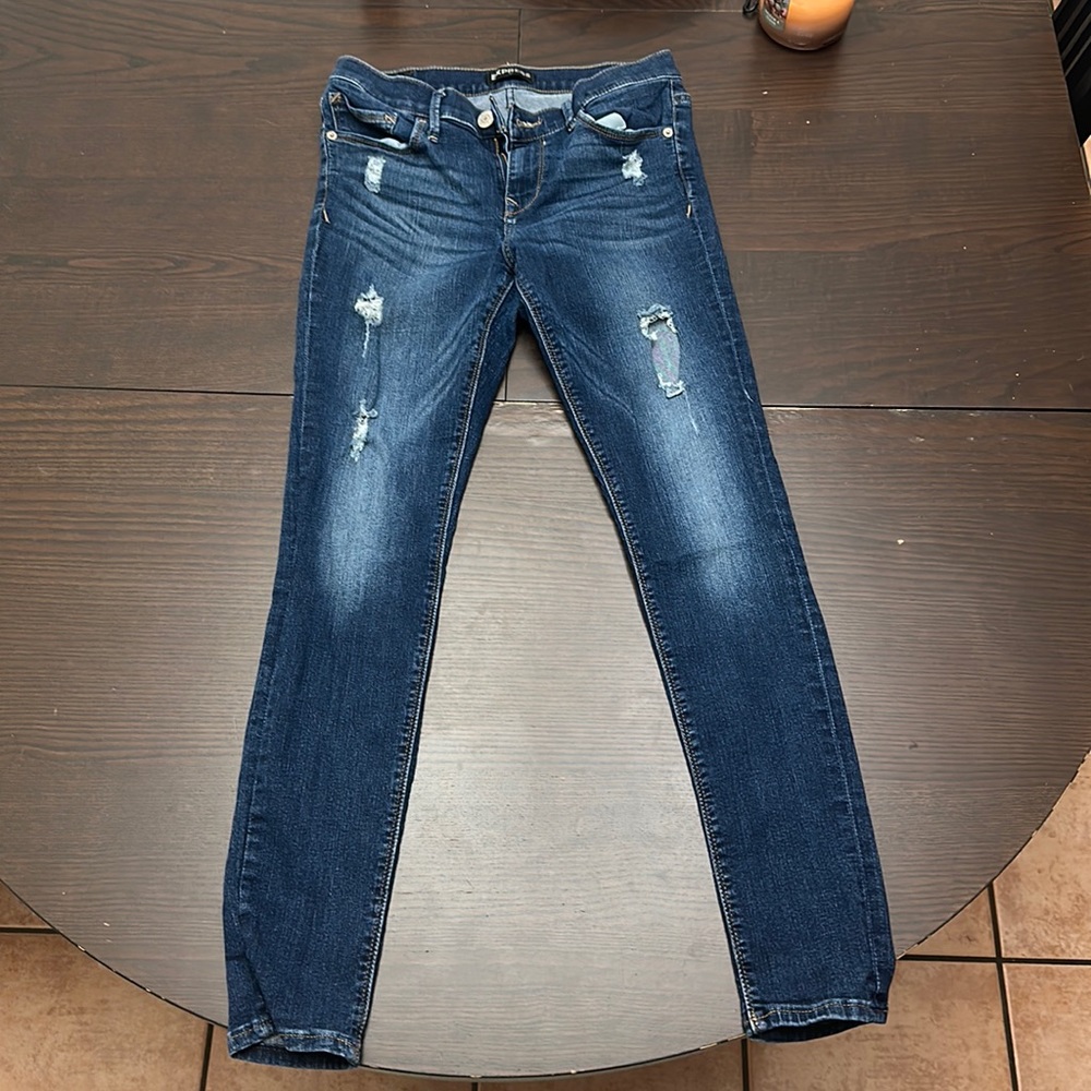 Express blue ripped jeans